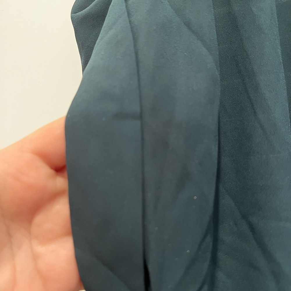 Teal/Green Cap Sleeve Blouse 3X - Picture 3 of 4